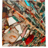 モザイクカラフルシャワーカーテン シャワーカーテン (正面)