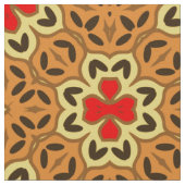 モザイクカラフルスタイリッシュ幾何パターン ファブリック (クローズアップ)