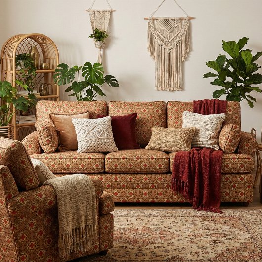 モザイクカラフルスタイリッシュ幾何パターン ファブリック