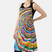 モザイクカラフルスパイラル エプロン (インサイチュ)