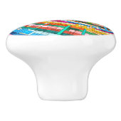 モザイクカラフルスパイラル セラミックノブ (側面)