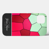 モザイクカラフルタイルとモノグラム！ケースメイトiPh Case-Mate iPhoneケース (裏面 (横))