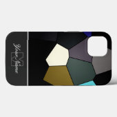 モザイクカラフルタイルとモノグラム!ケースメイトiPh Case-Mate iPhoneケース (裏面 (横))