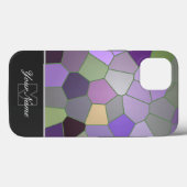 モザイクカラフルタイルとモノグラム！ケースメイトiPh Case-Mate iPhoneケース (裏面 (横))