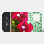 モザイクカラフルタイルとモノグラム!ケースメイトiPh Case-Mate iPhoneケース (裏面 (横))