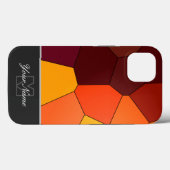 モザイクカラフルタイルとモノグラム！ Case-Mate iPhoneケース (裏面 (横))