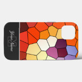 モザイクカラフルタイルとモノグラム！ Case-Mate iPhoneケース (裏面 (横))
