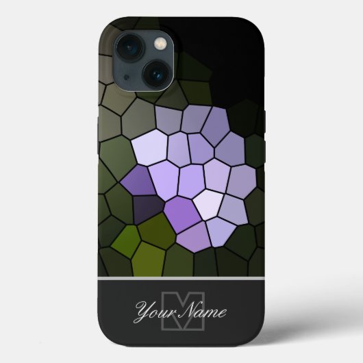 モザイクカラフルタイルとモノグラム！ Case-Mate iPhoneケース (裏面)