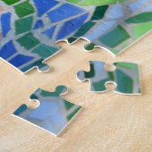 モザイクカラフルタイルコイ池 ジグソーパズル (側面)