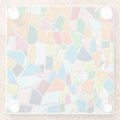 モザイクカラフルタイル ガラスコースター (裏面)