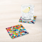 モザイクカラフルタイル スクエアペーパーコースター (インサイチュ)