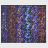 モザイクカラフルパターンのバ素朴ラップ#17 ラッピングペーパー (フラット)