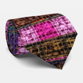 モザイクカラフルパターンのバ素朴ラップ#18 ネクタイ (ロール)