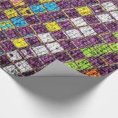 モザイクカラフルパターンのバ素朴ラップ#4 ラッピングペーパー (角)
