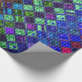 モザイクカラフルパターンバ素朴ーラップ2 ラッピングペーパー (角)