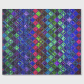 モザイクカラフルパターンバ素朴ーラップ2 ラッピングペーパー (フラット)