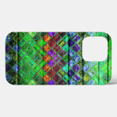 モザイクカラフルパターン木目#3 Case-Mate iPhoneケース (裏面 (横))