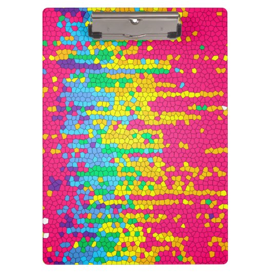 モザイクカラフルパターン クリップボード (正面)