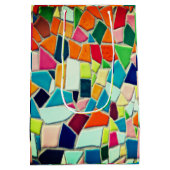 モザイクカラフルパターン ミディアムペーパーバッグ (裏面)