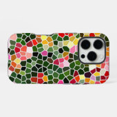 モザイクカラフルパターン iPhoneケース (裏面横)
