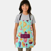 モザイクカラフルパーソナライズされた模様 エプロン (インサイチュ)