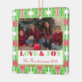 モザイクカラフルフォトツリーオーナメント セラミックオーナメント (左)