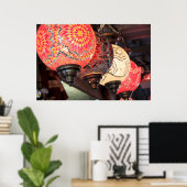 モザイクカラフルランプ ポスター (ホームオフィス)