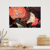 モザイクカラフルランプ ポスター (キッチン)