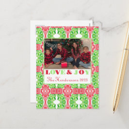 モザイクカラフル写真はがき シーズンポストカード