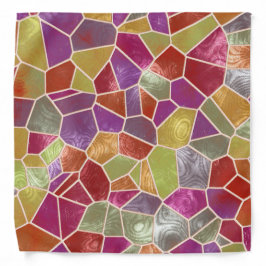 モザイクカラフル抽象芸術 バンダナ