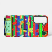 モザイクカラフル抽象芸術 SAMSUNG GALAXYケース (裏面横)