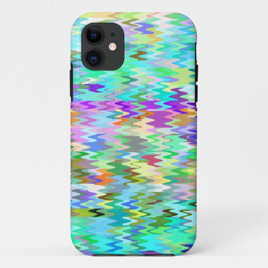 モザイクカラフル波パターン#2 Case-Mate iPhoneケース (裏面)