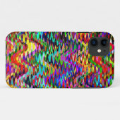 モザイクカラフル波パターン Case-Mate iPhoneケース (裏面(横))