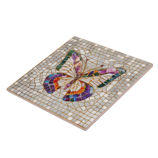 モザイクカラフル蝶 タイル (側面)