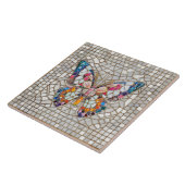 モザイクカラフル蝶 タイル (側面)