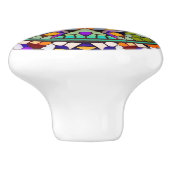 モザイクカラフル – 装飾色タイルのパターン セラミックノブ (側面)