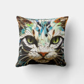 モザイクキャットクッション装飾用クッション クッション (裏面)