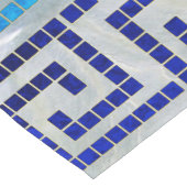 モザイクギリシャのメーンダーギリシャ語鍵オーナメント ショートテーブルランナー (コーナー)