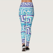 モザイクギリシャ蛇行ギリシャ鍵オーナメント レギンス (裏面)