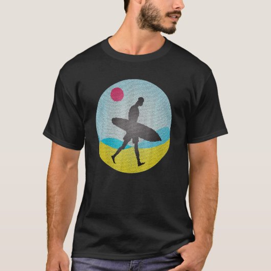 モザイククールサーファーサーフ Tシャツ (正面)