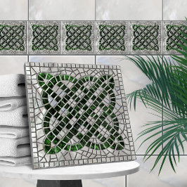 モザイクケルト結び目模様 – アバロンドシェルとパール タイル