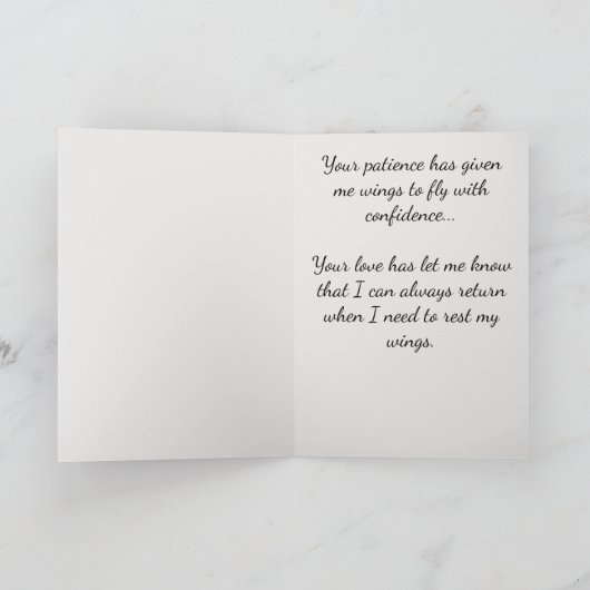 モザイクサンキューママとパパ卒業大学 サンキューカード (内部)