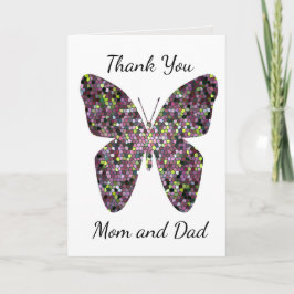 モザイクサンキューママとパパ卒業大学 サンキューカード