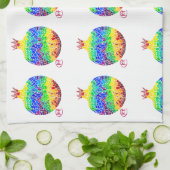 モザイクザクロのキッチンタオル キッチンタオル (折り畳み)