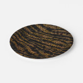 モザイクシックエレガントサファリグラムジャングルパーティー ペーパープレート (アングル)