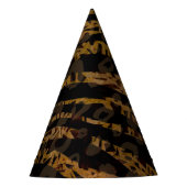 モザイクシックエレガントサファリグラムジャングルプリント パーティーハット (正面)