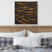 モザイクシックエレガントサファリグラムジャングル キャンバスプリント (インサイチュ (寝室))