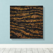 モザイクシックエレガントサファリグラムジャングル キャンバスプリント (インサイチュ (ウッドフロア))