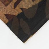 モザイクシックエレガントサファリグラムジャングル フリースブランケット (角)