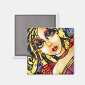 モザイクシャインかわいらしレインボーフェアリー磁石 マグネット (正面/裏面)